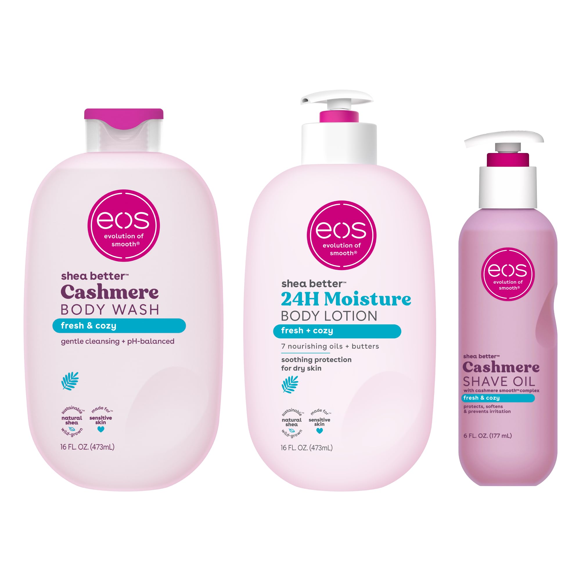 Amazon.com : eos Shower Essentials Bundle- Body Lotion, Body Wash